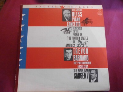 A. Bliss, T. Barnard, Sir Malc. Sargent, Philh. Orch. (3687) Piano Conc.  1962