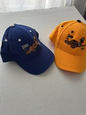 CITY HUNTER TWO CAPS KIDS, LOGO SCOBY, SIZE FREE, COLOR YELLOW/BLUE.