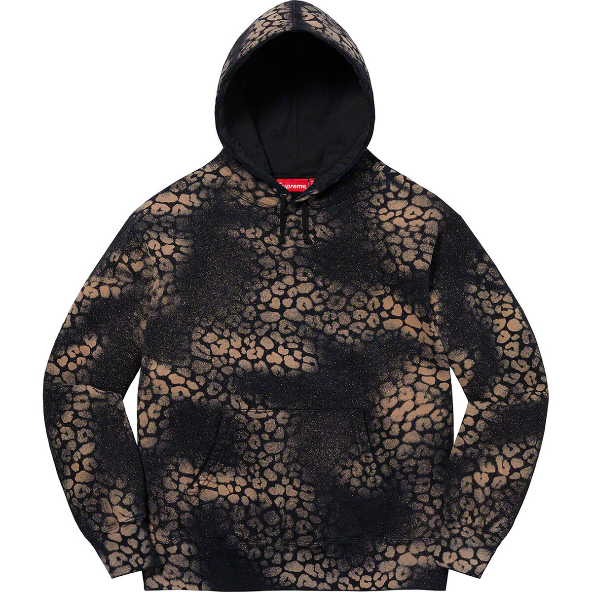 Supreme Bleached Leopard Hooded Sweatshirt FW21 (FW21SW64 Supreme Bleached Leopard Hooded Sweatshirt FW21 (FW21SW64