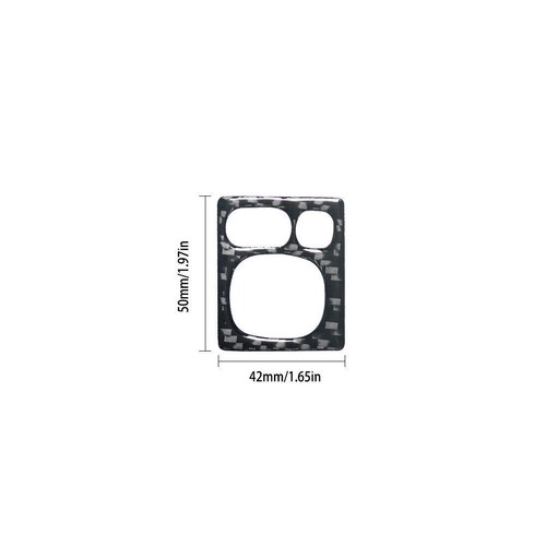 Carbon Fiber Power Mirror Control Cover Trim For Toyota Tundra/Sequoia Type B - Picture 2 of 12