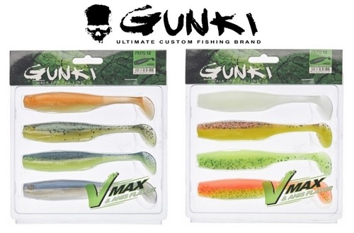Gunki Peps Dark Clear Water KIT Set Soft Plastic Bait Lure Fishing Tackle Pike