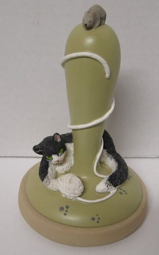 Brown Bag Cookie Art 1995 Stamp Contented Cat #9 Retired Mold Press Yarn Mouse - Picture 2 of 6