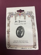 ST PATRICK PATRON OF THE IRISH PIN Made In USA By Cathedral Art NEW