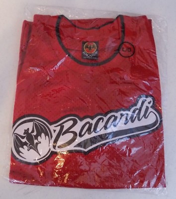 Bacardi # 62 Men's Large Sleeveless Jersey - Promotional - Man Cave - Bar ~ NEW