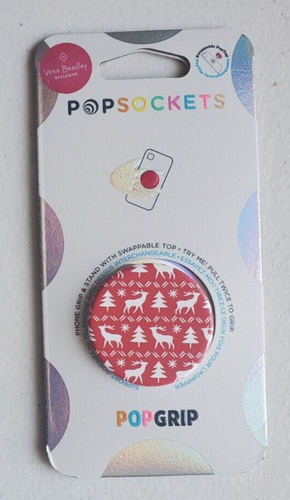 PopSocket PopGrip Reindeer Intarsia Vera Bradley Exclusive Design(New & Sealed)