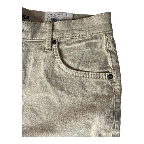 Sonoma Mid-Rise Girlfriend Ankle/Cropped Jeans Denim Beige Floral Womens 6P NWT - Picture 5 of 14