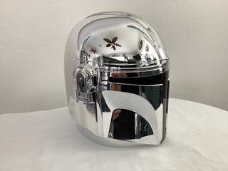 Star Wars Mandalorian and Grogu Helmet Popcorn Bucket AMC THEATER OBTAINED …NEW!