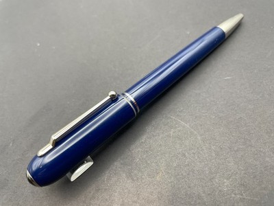 Dunhill England Sidecar Collection Dark Blue w/ Palladium Ballpoint Pen $395