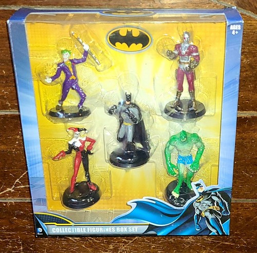 DC Comics Batman Collectible Figurines Box Set: Croc/Joker/Harley/Deadshot! - Picture 1 of 2