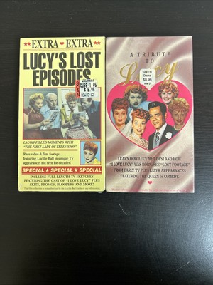 Lot Of 2 VHS Tapes Sealed Brand New Lucys Lost Episodes & A Tribute To Lucy