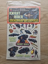 1982 Knight Rider Colorfirms Rub N Play Transfers Sealed