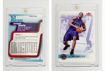 RARE SSP /10 DECADE EDITION PARALLEL 2003-04 Fleer Focus ANTONIO DAVIS RAPTORS 