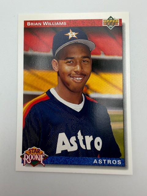 #23 Brian Williams [Gold Holo] [Rookie] Astros 1992 Upper Deck Baseball Card NM
