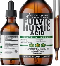 Liquid Fulvic Acid + Humic + Trace Minerals | Hydration | Keto Supplement | Ener