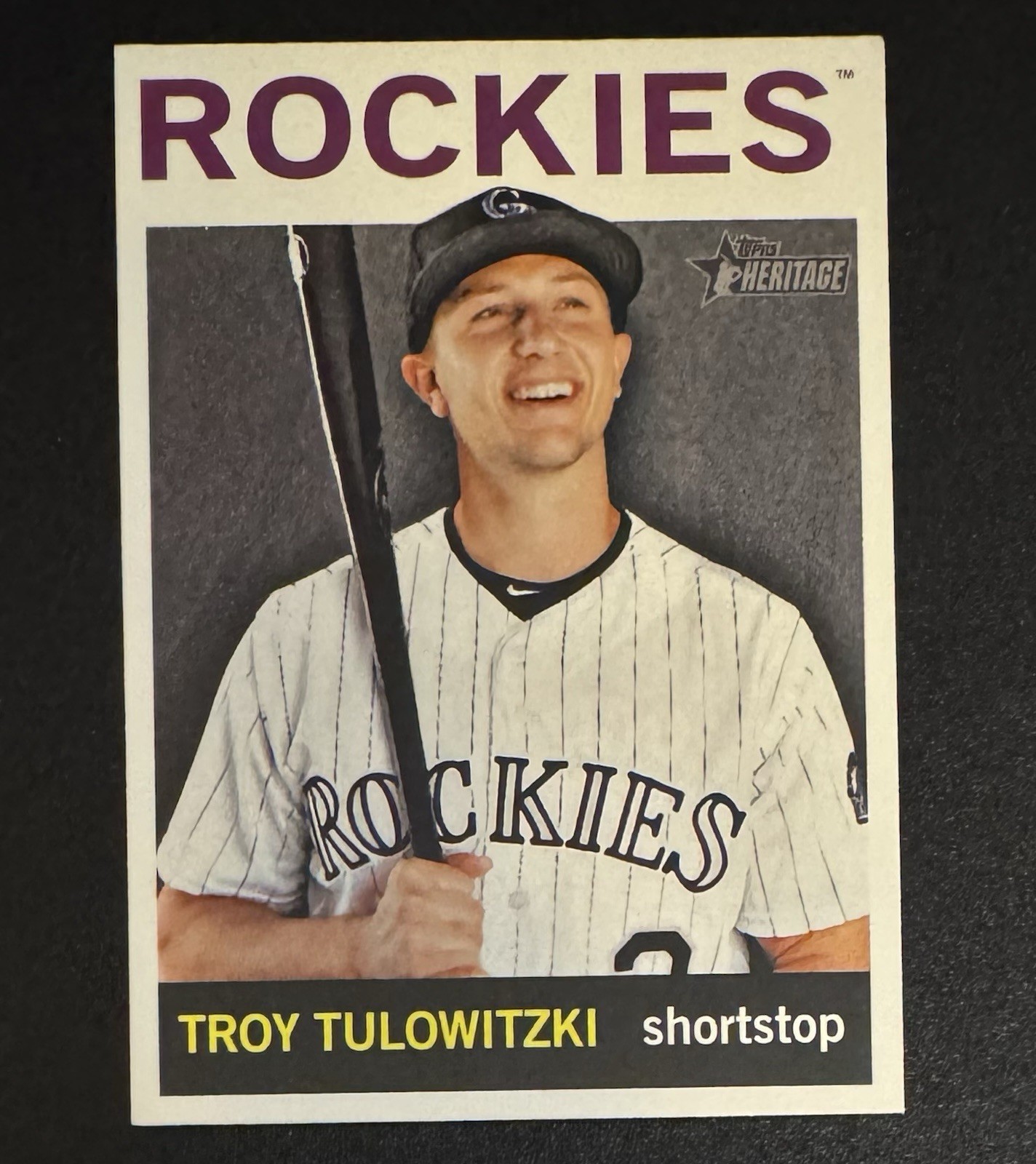 Troy Tulowitzki 2013 Topps Heritage SP #452 - Colorado Rockies