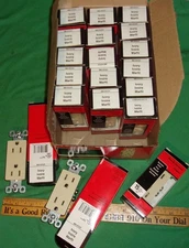 Box of (19) Legrand Pass & Seymour 885-ICC21 Ivory 15A 125V HouseholdReceptacles