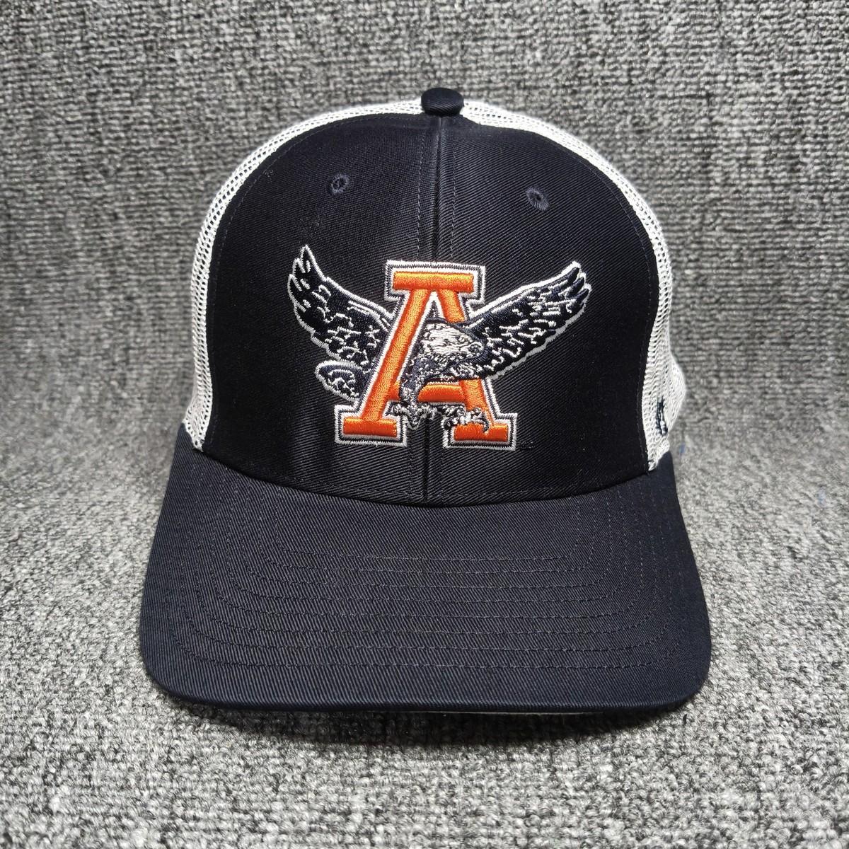 '47 Brand Auburn Tigers NCAA Navy Blue White Mesh Trucker Snapback Hat Cap OSFM