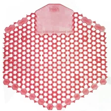 Fresh Products 3WDS60SAP Wave 3D Urinal Deodorizer Screen, Red, Spiced Apple