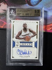 2015 Panini National Treasures Chris Webber Autograph - NBA Greats BGS 9.5 Gem💎