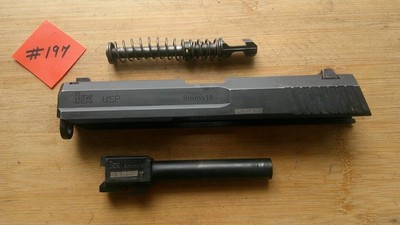 H&K USP FULL SIZE BLACK SLIDE BARREL GUIDE ROD SPRING 9MM HK 4.25  OEM