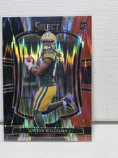 2025 Panini Select #167 Savion Williams Black and Red Prizm Shock