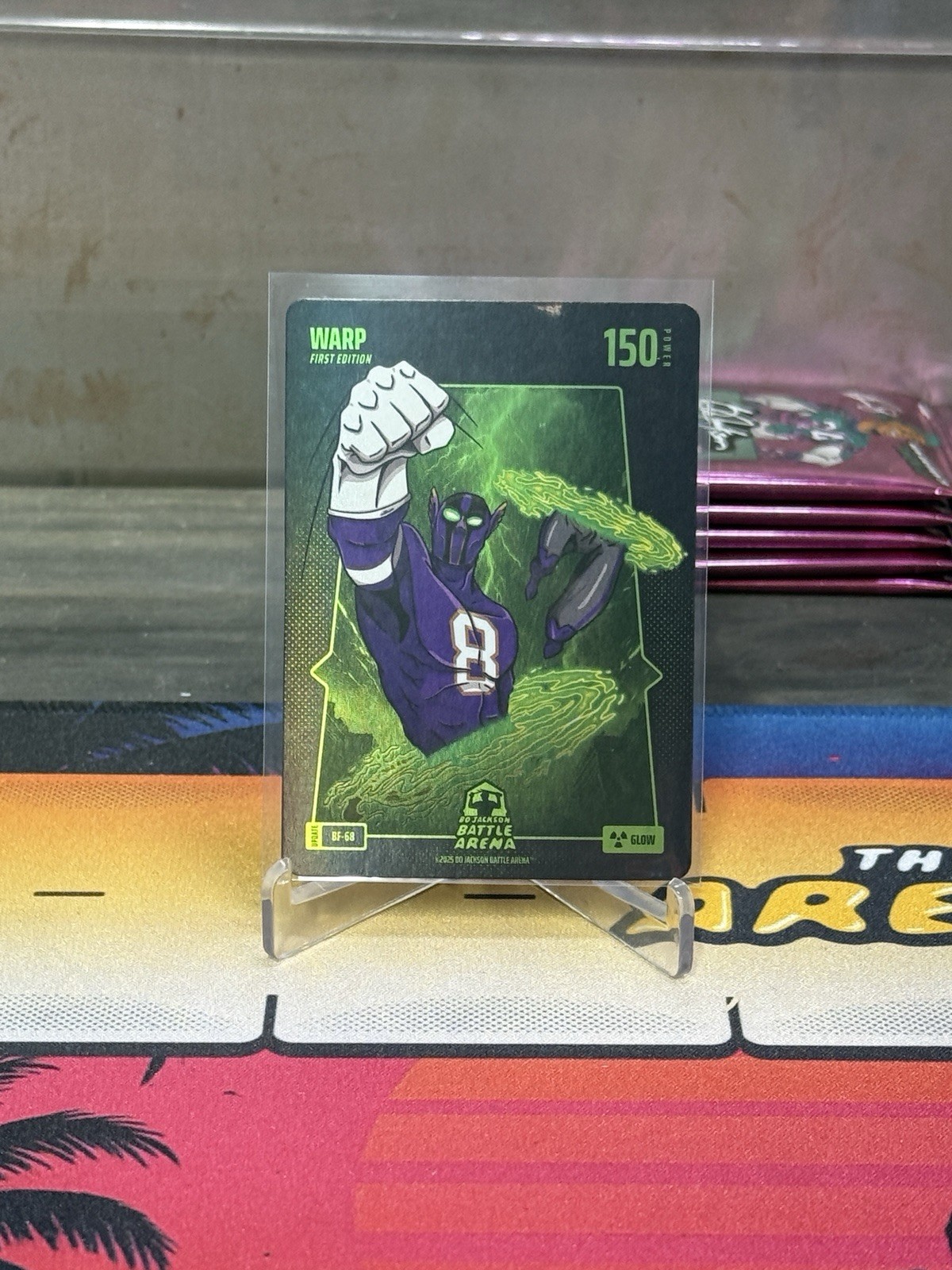Bo Jackson Battle Arena Update- Warp (Lamar Jackson) - Glow Battlefoil