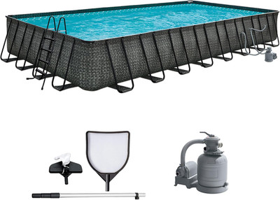 Oasis Designer 32' x 16' x 52'' Rectangular Above Ground Pool Set