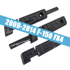 3Pcs Gloss Black Fender & Tailgate Emblem For 2009-2014 FX4 Badge 9L3Z16720CB
