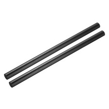 Black Round ABS Plastic Rods 0.6"x12" Insulation Opaque Plastic Rods 2 Pack