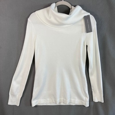 French Connection Women's Babysoft Cowl Neck Jumper Size M Winter White NWT