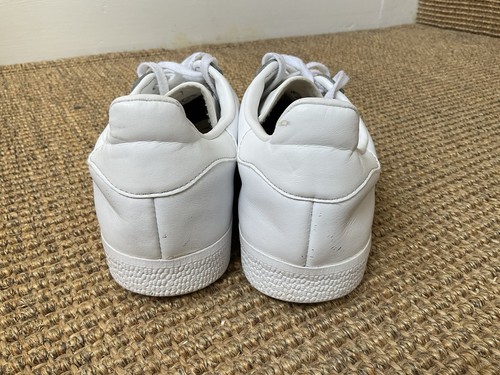 Adidas Gazelle Trainers UK 5 White Leather Good Condition - Picture 10 of 10