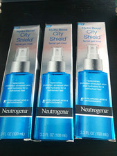 Neutrogena Hydro Boost City Shield Gel Mist Hyaluronic Acid 3.3 fl oz lot of 3