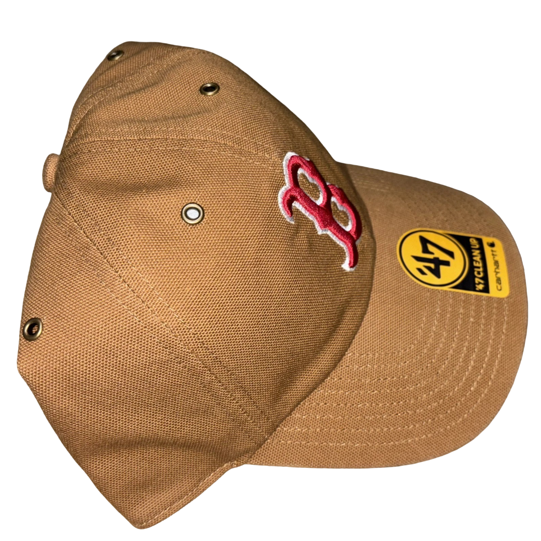 Boston Red Sox Carhartt x '47 Clean Up Adjustable Hat Cap Dad Hat