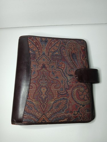 Franklin Quest 7-Ring Full Grain Aniline Leather Compact Planner Binder 10294