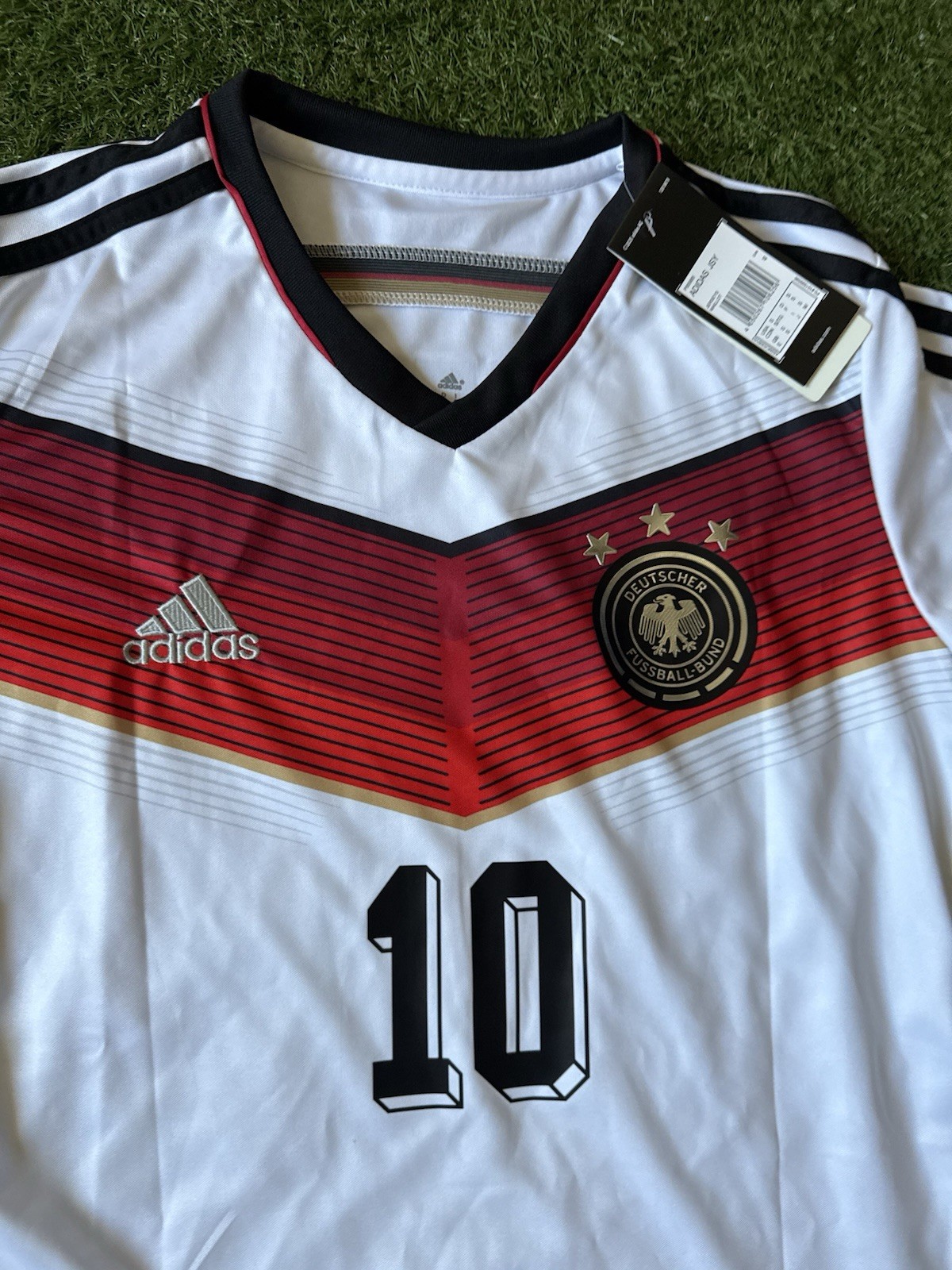 adidas Maillot Allemagne Domicile 2014 blanc/rouge/noir manches courtes S n°10 2