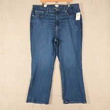 Good American Good Legs Straight Jeans Blue007 High Rise NWT Size 24 GLS873T