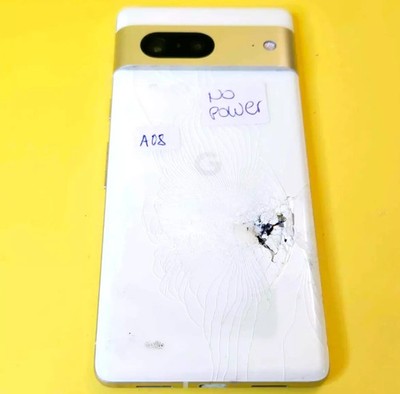  DOESN'T TURN ON+BACK CRACK  GOOGLE PIXEL 7 UNLOCKED ANDROID 5G LTE CELL PHONE