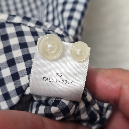 Untuckit Men's Shirt XXXL Black White Gingham Check Short Sleeve Classic - Picture 9 of 14