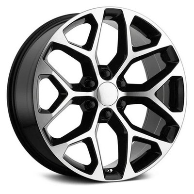 Replica1 RP09 Wheels 22x9 (24, 6x139.7, 78.1) Black Rims Set of 4