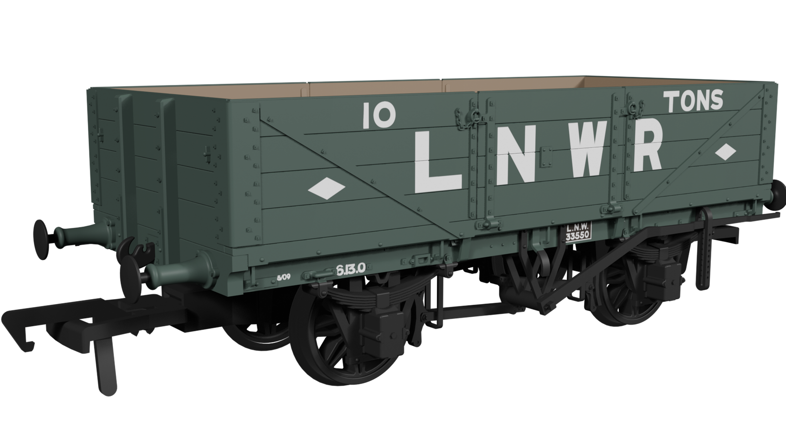 Rapido 950002 LNWR D84 4-Plank Open - No.33550 LNWR Diamonds - OO Gauge