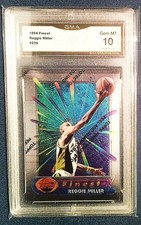 1994-95 Topps Finest #235 Reggie Miller Indiana Pacers GMA Graded 10 W/Peel