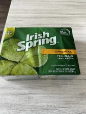 New Irish Spring Original 8 Bar Soap Pack 3.7 Oz 12 Hr Protection Clean Fresh