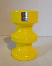 Royal Haeger Potteries MOD YELLOW 5" Candle Holder, VTG Alrun Guest Candlestick