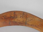 Vintage Wooden Australian Boomerang Narrana Aboriginal Art May have Exhibit #18 — photo 5