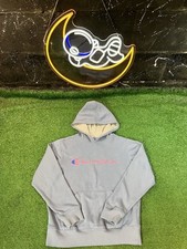 Champion Youth Logo Pullover Hoodie Sweatshirt Slate Blue Size Medium