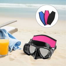 3 PCS Diving Mask Hair Strap and Snorkel Neoprene Cover Goggles Straps