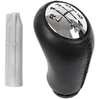 Renault Laguna II 6-Gang-Schaltknauf, Schwarzes Leder + Chrom + Adapter / Schalt