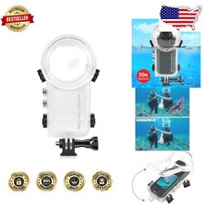 Insta360 X3 Dive Case 50M Waterproof Invisible Housing PC Shell Mount Bracket
