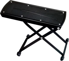 Guitar Foot Rest Stool Height Adjustable Footstool 1 Count (Pack of 1), Black 