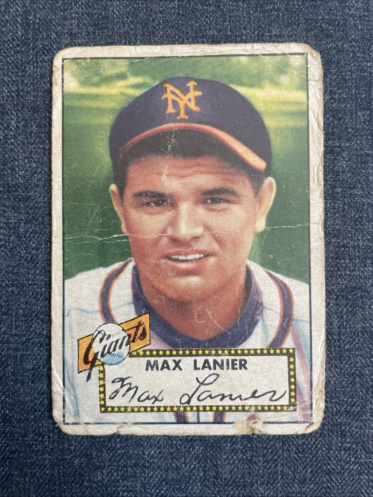 1952 Topps Baseball Max Lanier #101